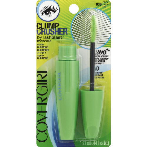 CoverGirl Mascara, Water Resistant, Clump Crusher by lashblast, Black 830