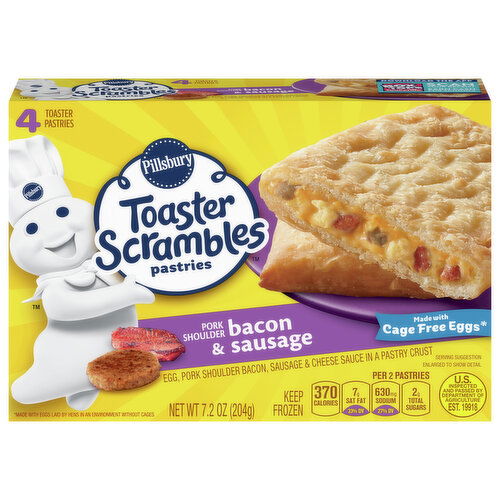 Pillsbury Toaster Pastries, Bacon & Sausage