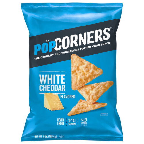 PopCorners Popped-Corn Snack, White Cheddar Flavored