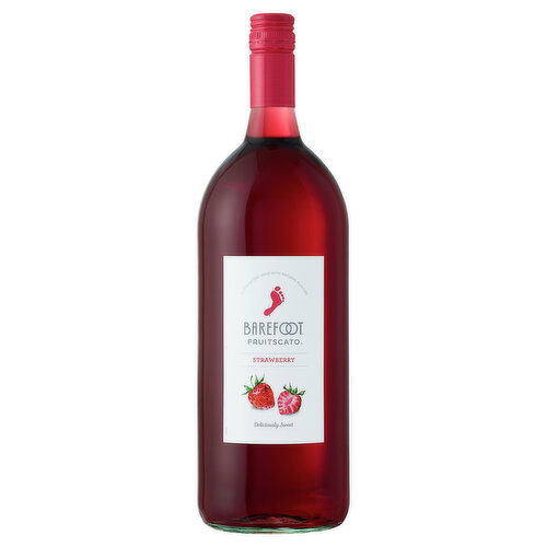 Barefoot Fruitscato Strawberry Sweet Wine 1.5L   - 1.5 Liter