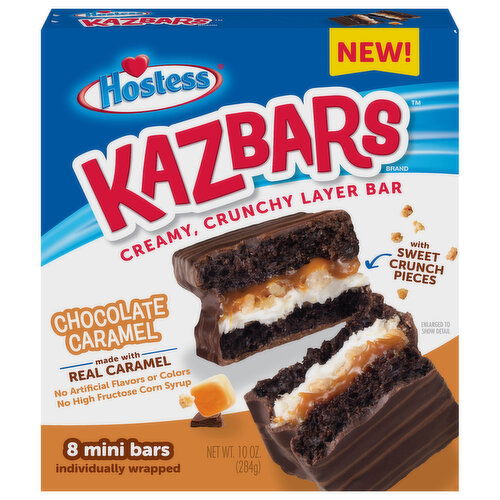 Hostess Bars, Chocolate Caramel, Mini