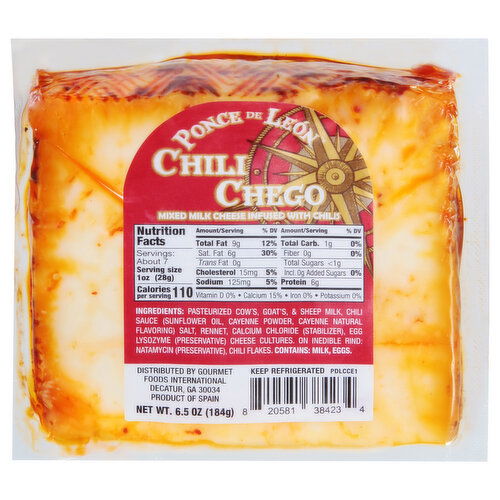 Ponce De Leon Cheese, Chili Chego