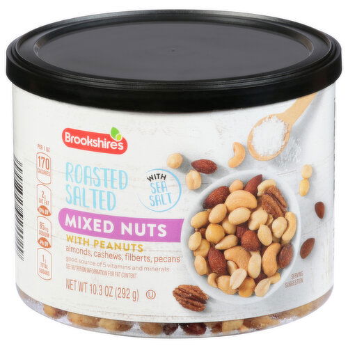 Brookshire's Roasted Salted Mixed Nuts, With Peanuts