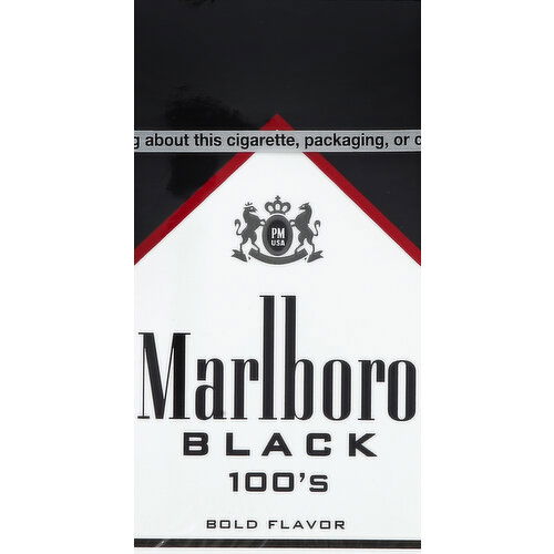 Marlboro Cigarettes, Black 100's, Special Blend