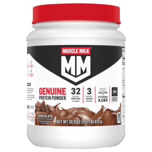 Muscle Milk Protein Powder, Chocolate, Genuine