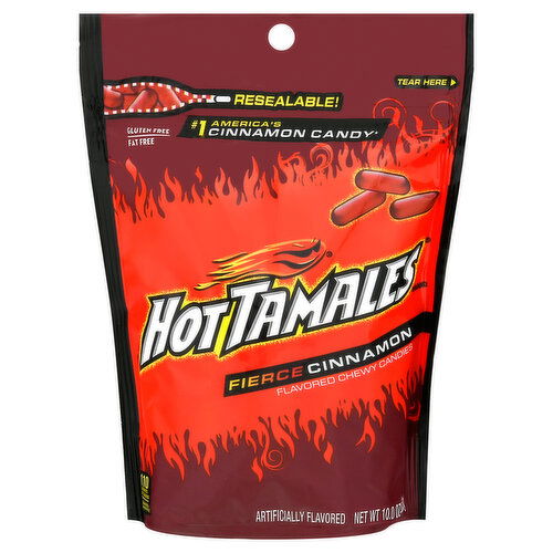 Hot Tamales Candies, Chewy, Fierce Cinnamon