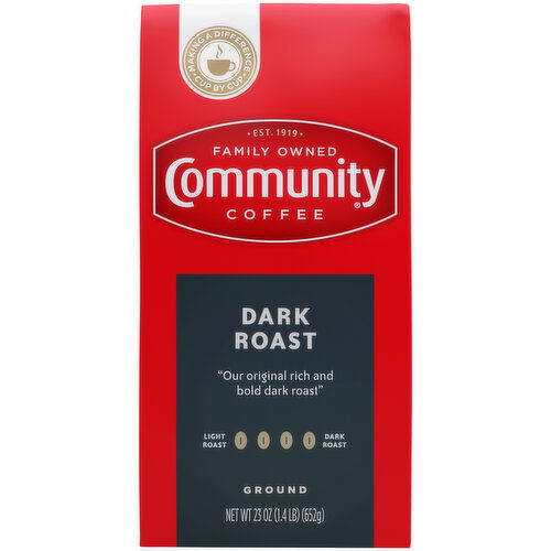 Community Coffee Coffee, Ground, Dark Roast