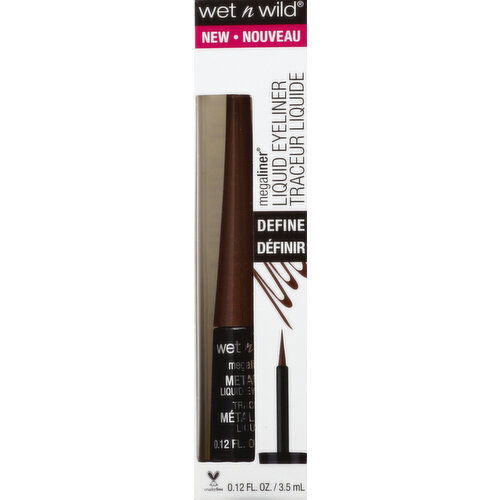 Wet n Wild Liquid Eyeliner, Define, Metallic Brown 112A