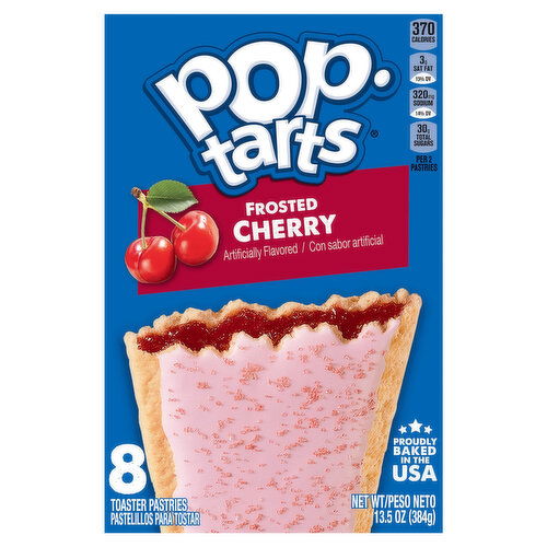 Pop-Tarts Toaster Pastries, Frosted, Cherry