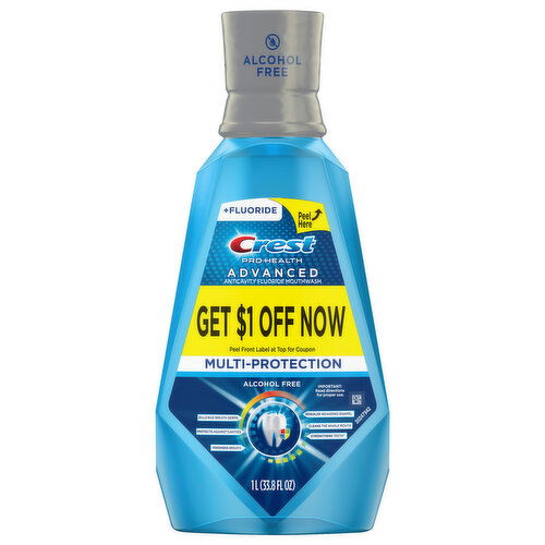 Crest Mouthwash, Advanced, Multi-Protection