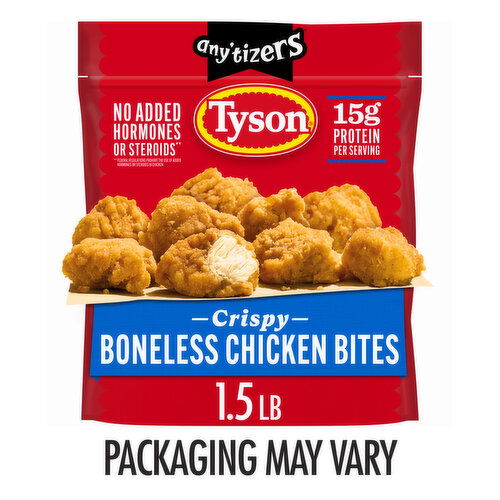 Tyson Any'tizers Crispy Boneless Chicken Bites, 1.5 lb Bag