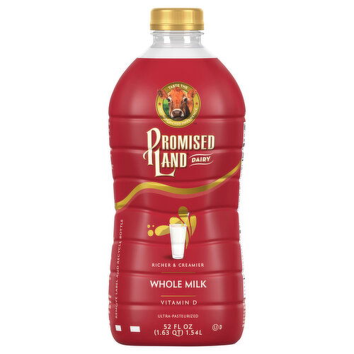 Promised Land Dairy Whole Milk, Vitamin D