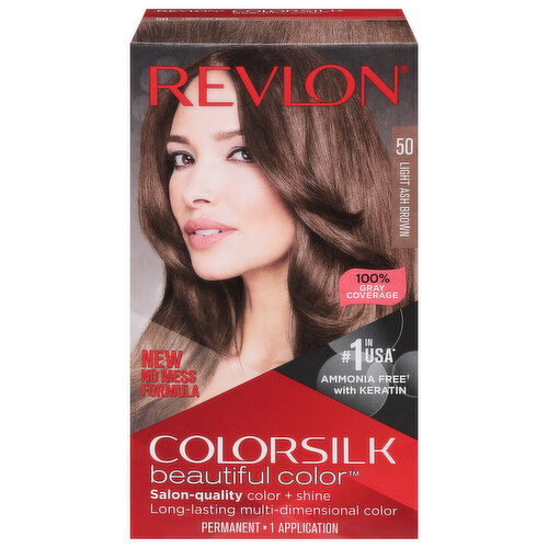 Revlon Permanent Hair Color, Light Ash Brown 50