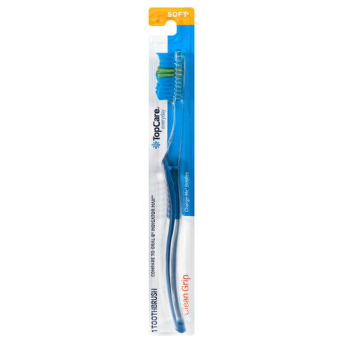 TopCare Soft Clean Grip Toothbrush - 1 Each