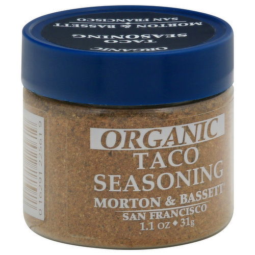 Morton & Bassett Taco Seasoning, Organic