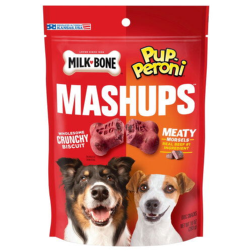 Mashups Dog Snacks, Wholesome, Crunchy Biscuit, Pup-Peroni