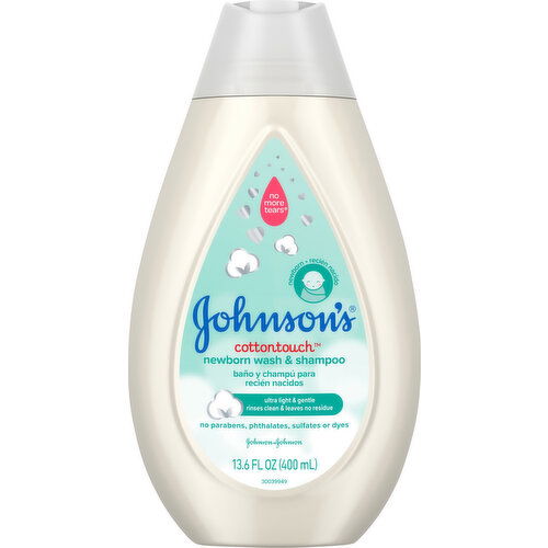 Johnson's Wash & Shampoo, Cottontouch, Newborn