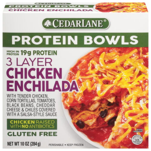 CedarLane Protein Bowls, Chicken Enchilada, 3 Layer