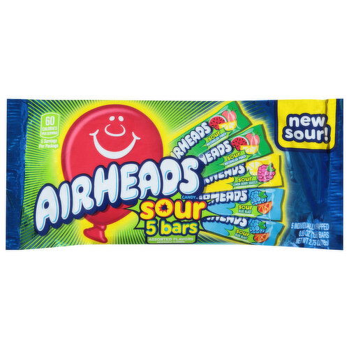 AirHeads Candy, Sour Bars, Assorted Flavors