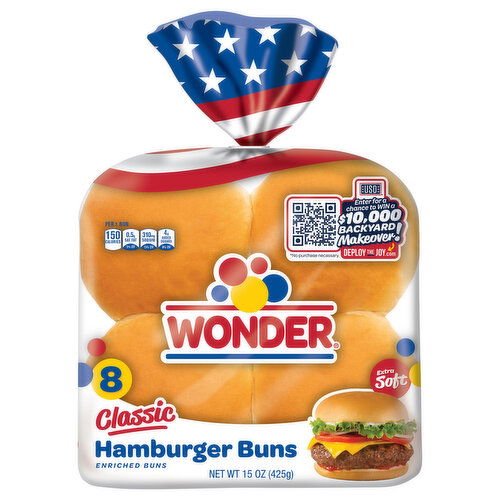 Wonder Classic Hamburger Buns - 8 Each