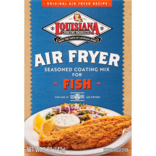 Louisiana Fish Fry Products Seasoned Coating Mix, Fish