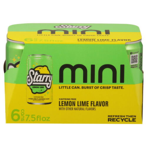 Starry Soda, Lemon Lime Flavor, Mini