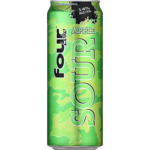 Four Loko Beer, Sour Apple - 23.5 Ounce