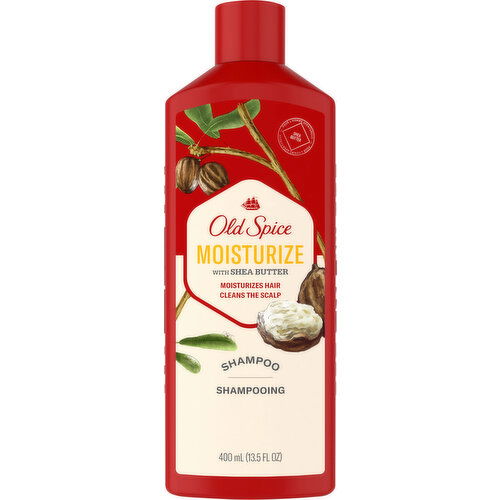 Old Spice Shampoo, Moisture with Shea Butter