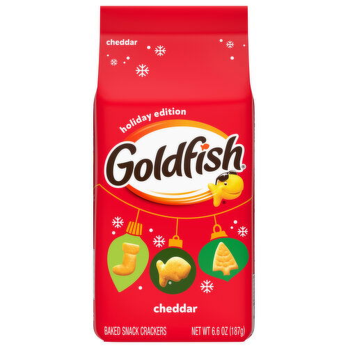 Goldfish Snack Crackers, Baked, Cheddar