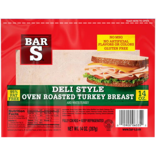 Bar S Deli Style Oven Roasted Turkey Breast