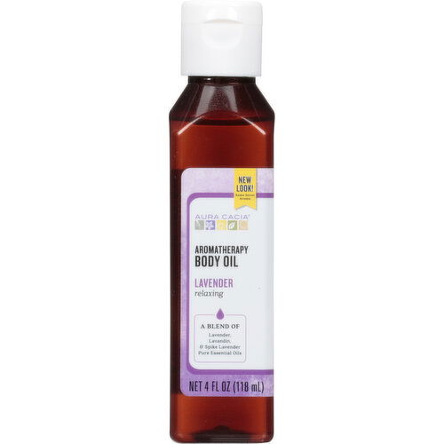 Aura Cacia Body Oil, Aromatherapy, Lavender, Relaxing