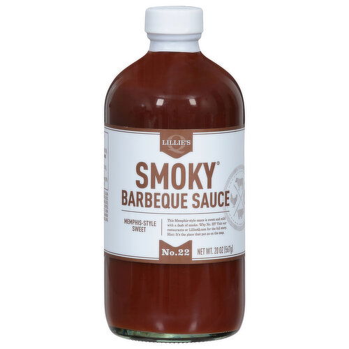 Lillie's Q Barbeque Sauce, Smoky, Memphis-Style Sweet, No. 22