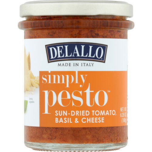 Delallo Pesto, Sun-Dried Tomato Basil & Cheese