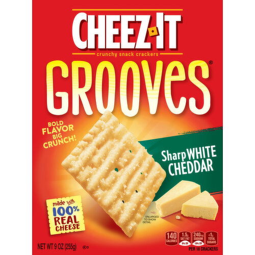 Cheez-It Crispy Cracker Chips, Sharp White Cheddar