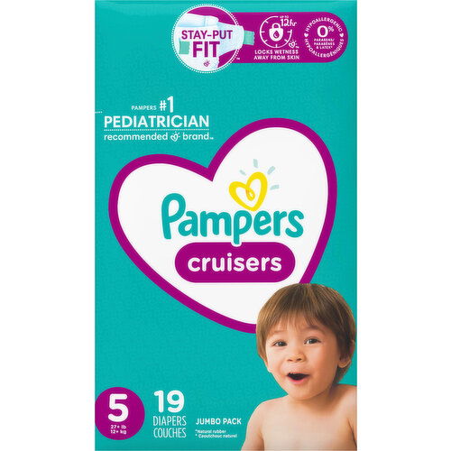 Pampers Diapers, 5 (27+ lb), Jumbo Pack