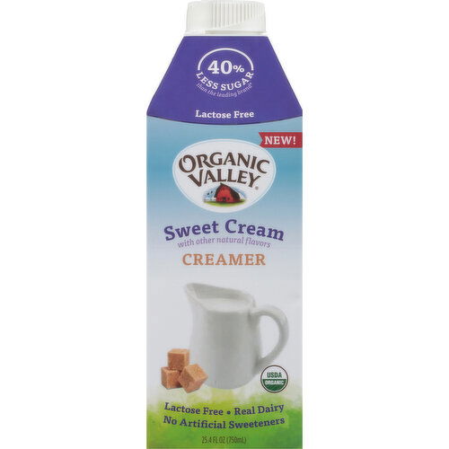 Organic Valley Creamer, Sweet Cream