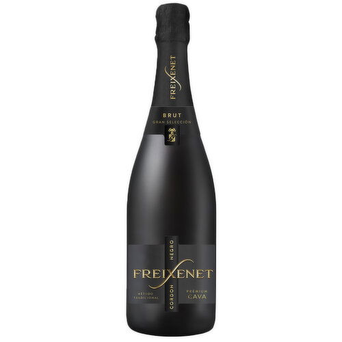 Freixenet Cordon Negro Premium Brut Gran Seleccion Cava Spain Sparkling Wine, 750 ml    