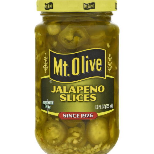 Mt Olive Jalapeno Slices - 12 Fluid Ounce