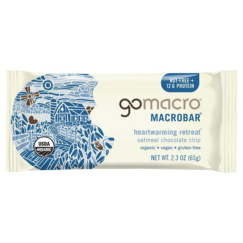GoMacro Heartwarming Retreat Oatmeal Chocolate Chip Macrobar - 2.3 Ounce