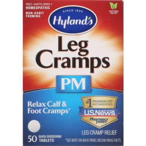 Hyland's Leg Cramp Relief, PM, Quick-Dissolving Tablets