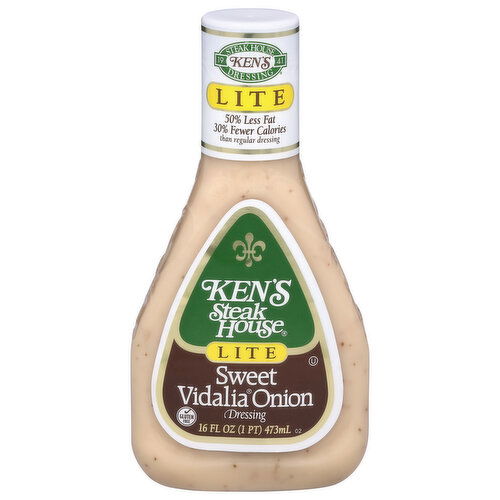 Ken's Steak House Lite Gluten Free Sweet Vidalia Onion Dressing - 16 Fluid Ounce