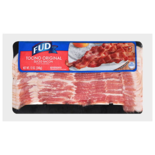 FUD Sliced Tocino Original Bacon - 12 Ounce Image 1 of 3