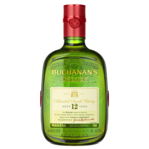 Buchanan's Aged 12 Years Deluxe Blended Scotch Whisky, 750 ml    