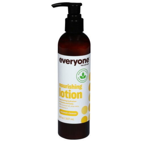 Everyone Lotion, Nourishing, Coconut + Lemon