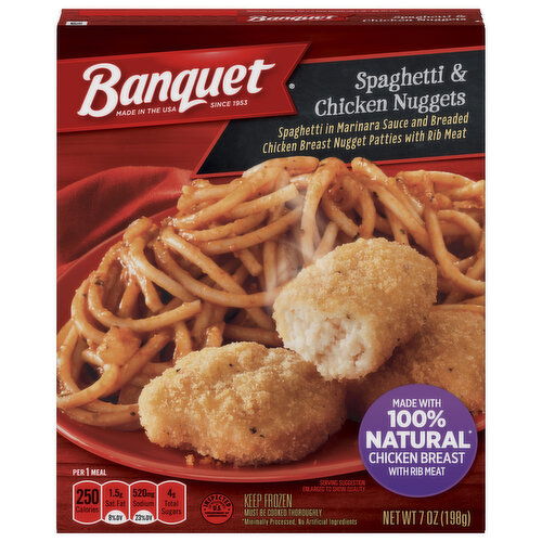 Banquet Spaghetti & Chicken Nuggets