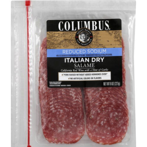 Columbus Salame, Reduced Sodium, Italian Dry