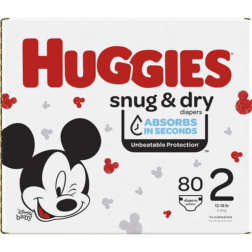 Huggies Diapers, Disney Baby, 2 (12-18 lb)