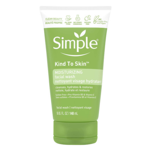 Simple Facial Wash, Moisturizing