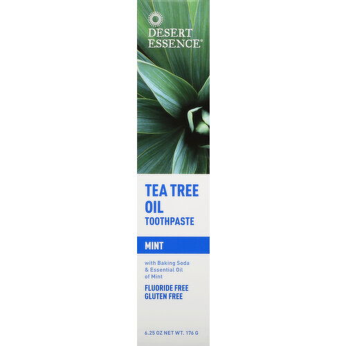 Desert Essence Toothpaste, Mint, Tea Tree Oil