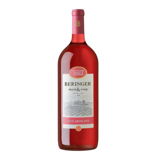 Beringer Main & Vine Pink Moscato California Rose Wine, 1.5 L    